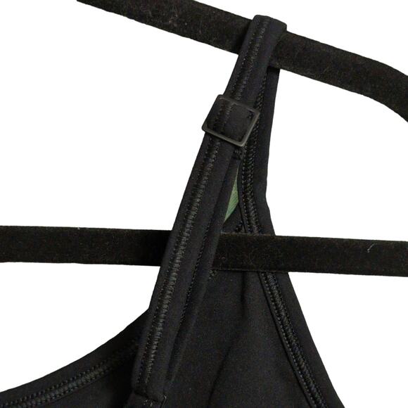 Everlane The Perform Cami Black Brami Scoop Neck Tank Top Adjustable L New - Picture 4 of 8
